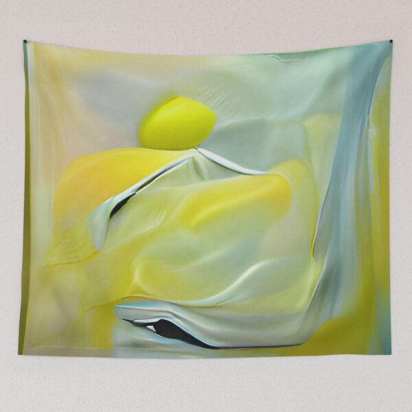 Item preview, soft yellow minimalism oil on canvas original art designed and sold by Surrealarts727.