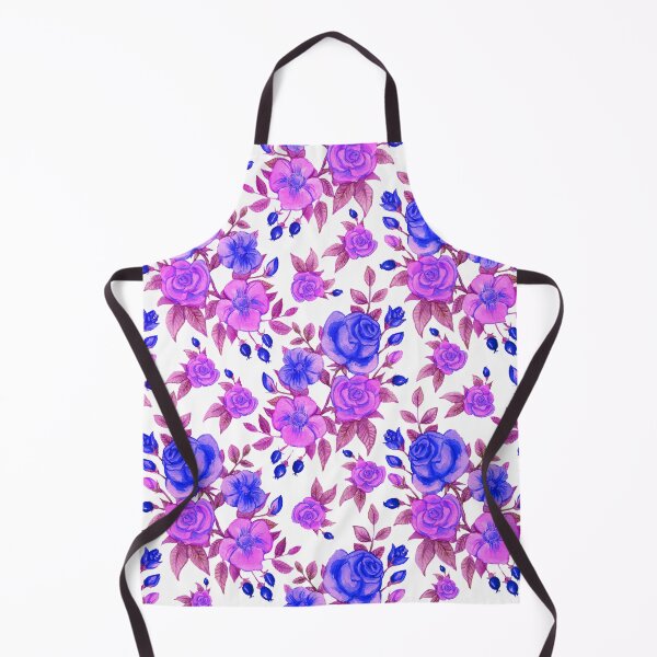 Item preview, Retro Inspired Purple and Fuchsia Roses designed and sold by TotallyRetroArt.