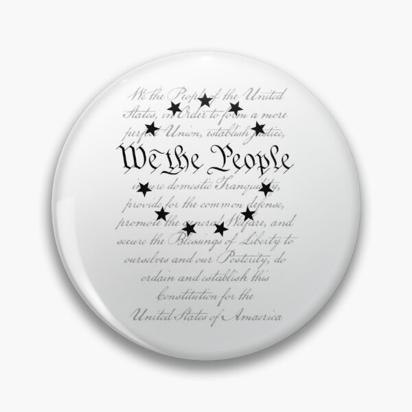 Item preview, WE THE PEOPLE Preamble US Constitution 4th Of July White Premium designed and sold by SatouKuru.