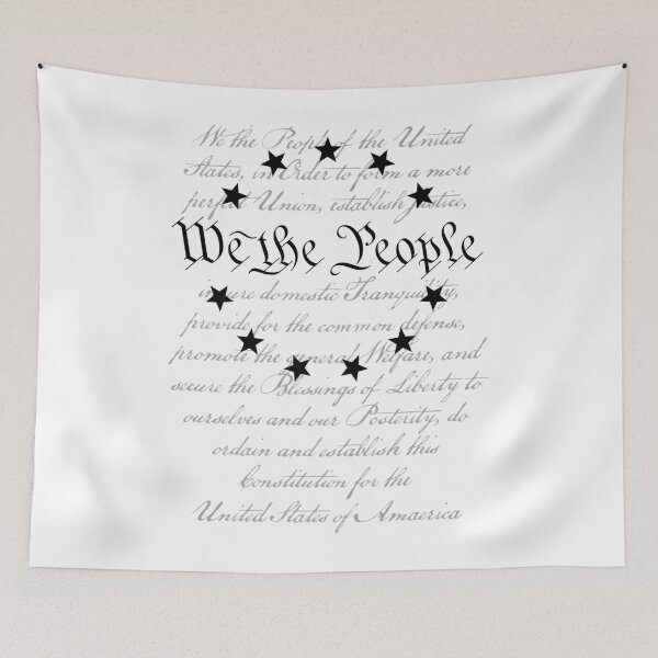 Item preview, WE THE PEOPLE Preamble US Constitution 4th Of July White Premium designed and sold by SatouKuru.