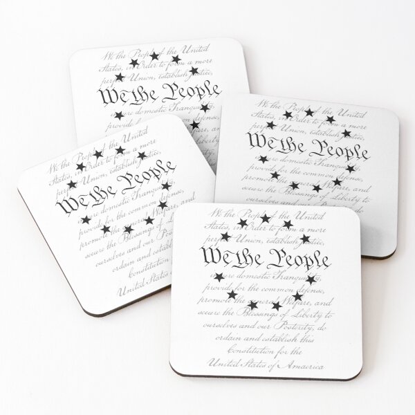 Item preview, WE THE PEOPLE Preamble US Constitution 4th Of July White Premium designed and sold by SatouKuru.
