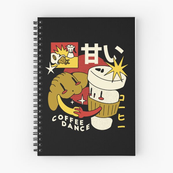 Item preview, Coffee croissant retro cartoon designed and sold by Cyrenaica 1949.