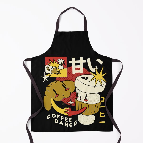 Item preview, Coffee croissant retro cartoon designed and sold by Cyrenaica 1949.