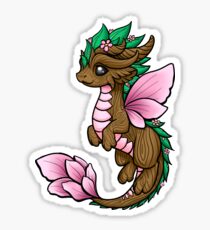 Flower Dragon Elemental Sticker