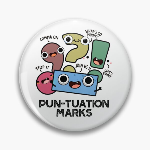 Item preview, Pun-tuation Marks Cute Punctuation Marks Puns designed and sold by punnybone.