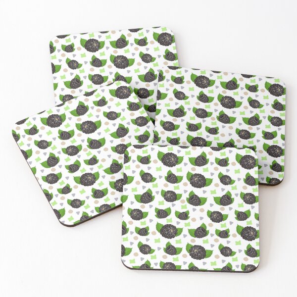 Item preview, Blackberry pattern with colorful abstract spots designed and sold by OM-lova.