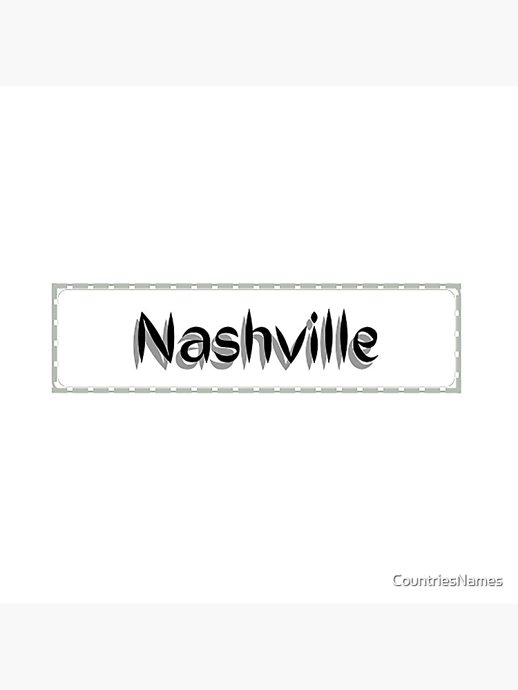 "Nashville" Poster for Sale by CountriesNames Redbubble