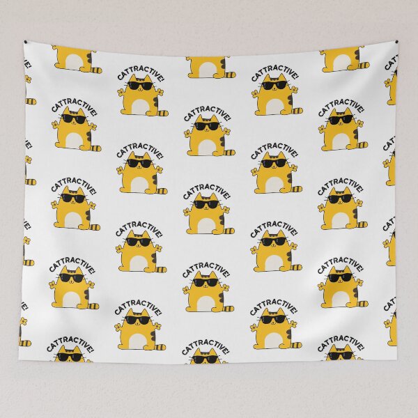 Item preview, Cattractive Funny Attractive Cat Puns  designed and sold by punnybone.