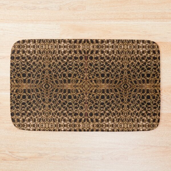 Item preview, decorative abstract gold circles pattern  1 designed and sold by ErhanArt.