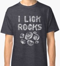 Ich lecke Felsen-Achat-Kollektor-Weinlese-Blick-T-Shirt Classic T-Shirt