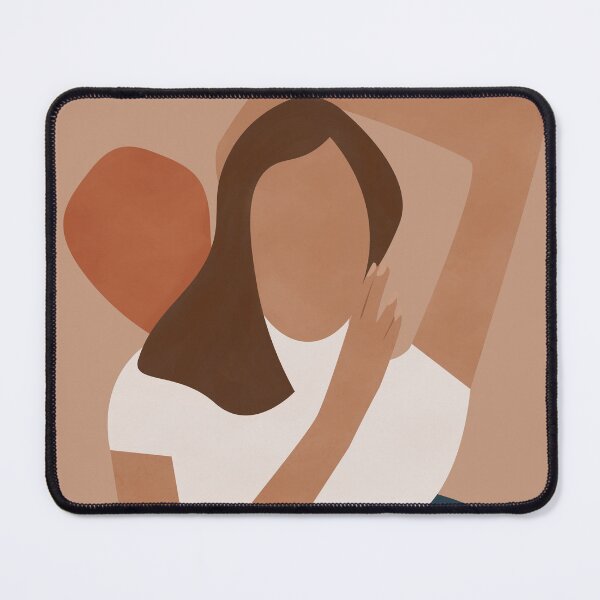 Item preview, Woman with Gesture Minimalist Illustration designed and sold by technicolorable_art.