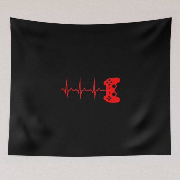 Aperçu de l'œuvre Gamer Heart Beat Lines Manette T-shirt classique créée et vendue par kimmesajgreh.