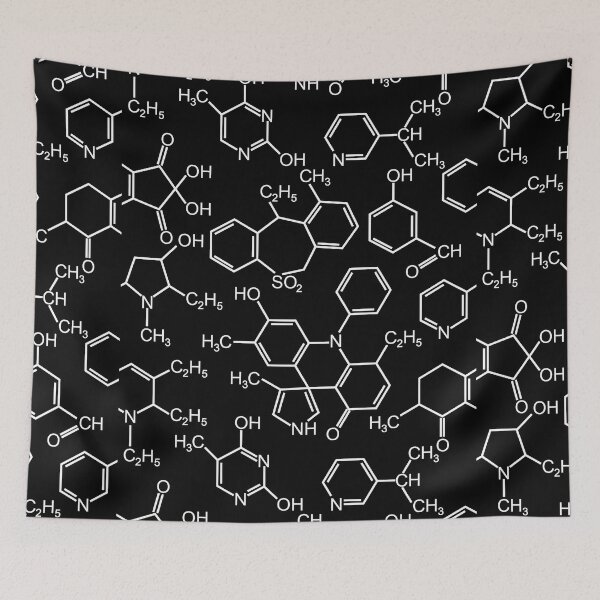 Item preview, Chemistry Molecules Seamless pattern designed and sold by Pixelish.