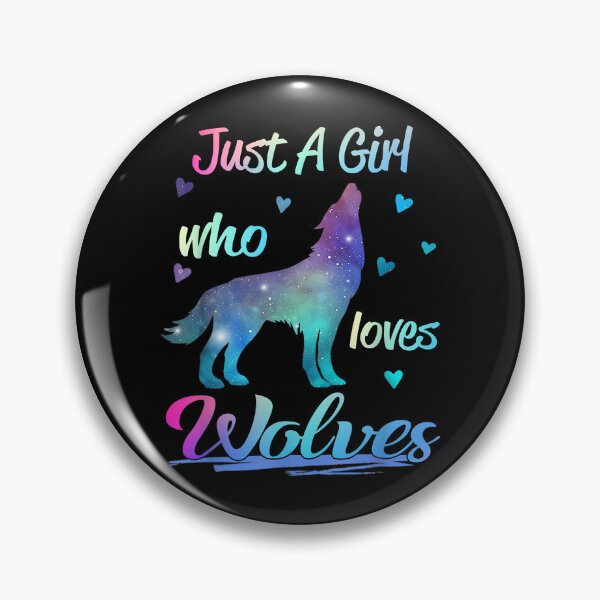 Item preview, Just A Girl Who Loves Wolves Animal designed and sold by nwaja-art.
