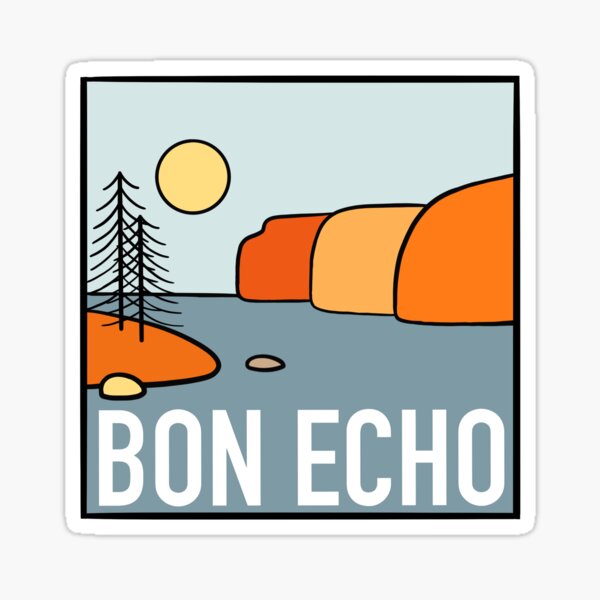 Bon Echo National Park Illustration  Sticker