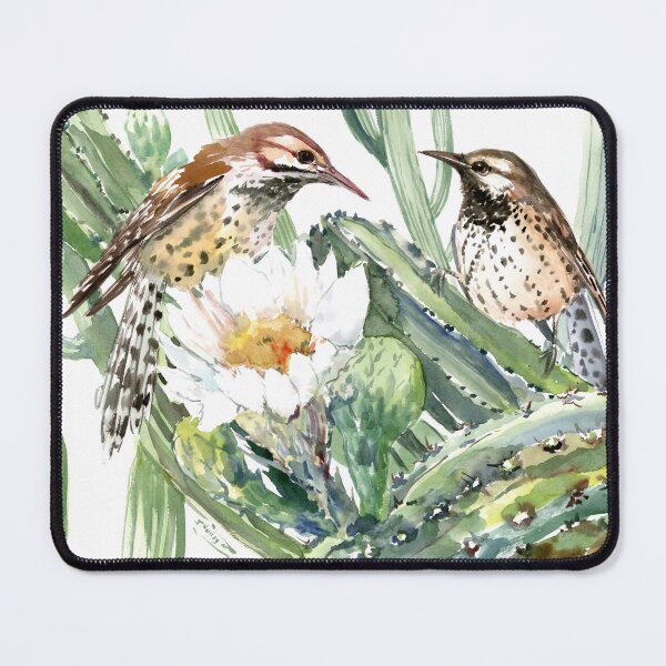 Item preview, Cactus Wren and Saguaro designed and sold by surenart.