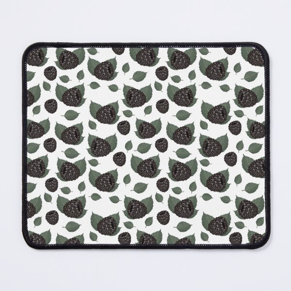 Item preview, Blackberry seamless pattern on white background designed and sold by OM-lova.
