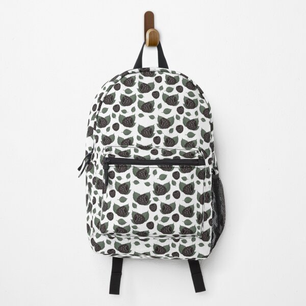 Item preview, Blackberry seamless pattern on white background designed and sold by OM-lova.