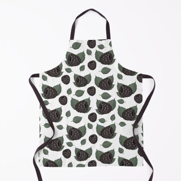 Item preview, Blackberry seamless pattern on white background designed and sold by OM-lova.