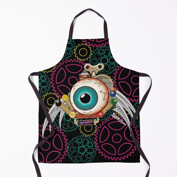 Item preview, TechnoPigeon Eyeball Spider With Neon Cogs Background designed and sold by TechnoPigeon.