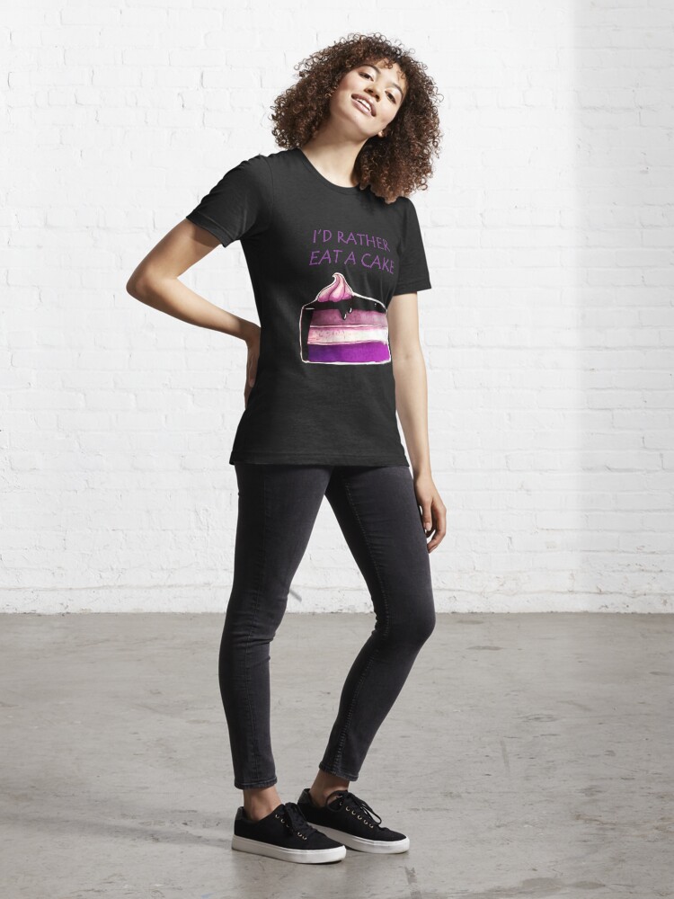 Alternate view of Asexual Cake Essential T-Shirt