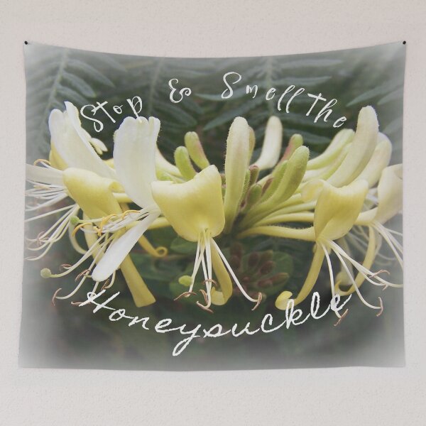 Item preview, Stop & Smell the Honeysuckle Quote designed and sold by motivateme.