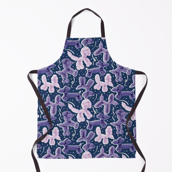 Item preview, Let's pawty! // midnight blue background monochromatic violet grape and purple fun balloon dogs and confetti designed and sold by SelmaCardoso.