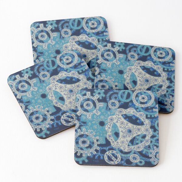 Item preview, Ceramic teeth wheel blue oil painting designed and sold by Yue Zeng Art Studio.