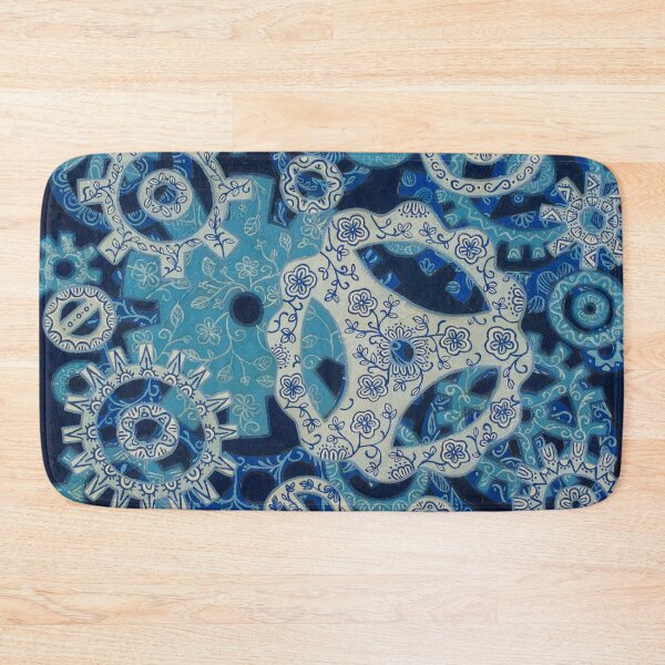 Item preview, Ceramic teeth wheel blue oil painting designed and sold by Yue Zeng Art Studio.