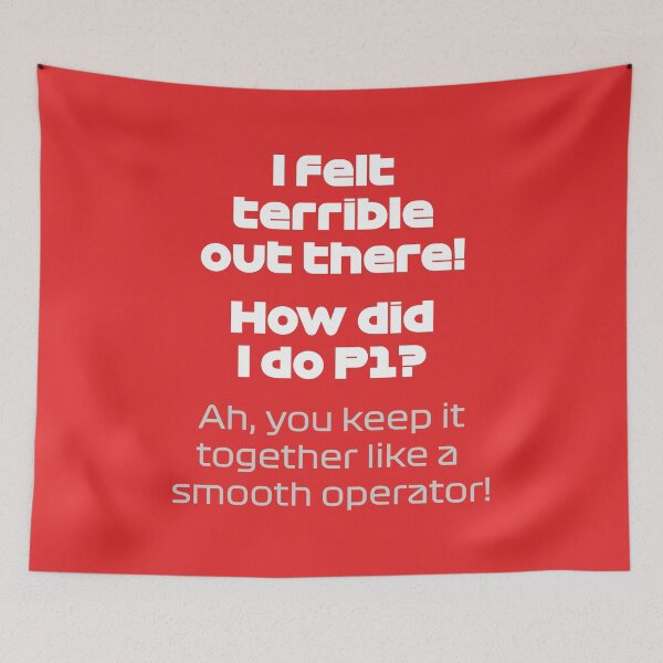 Item preview, SAI. How Do I Did P1? - Best Team Radio British 2022 GP (Red BG) designed and sold by FilipeFerreira.