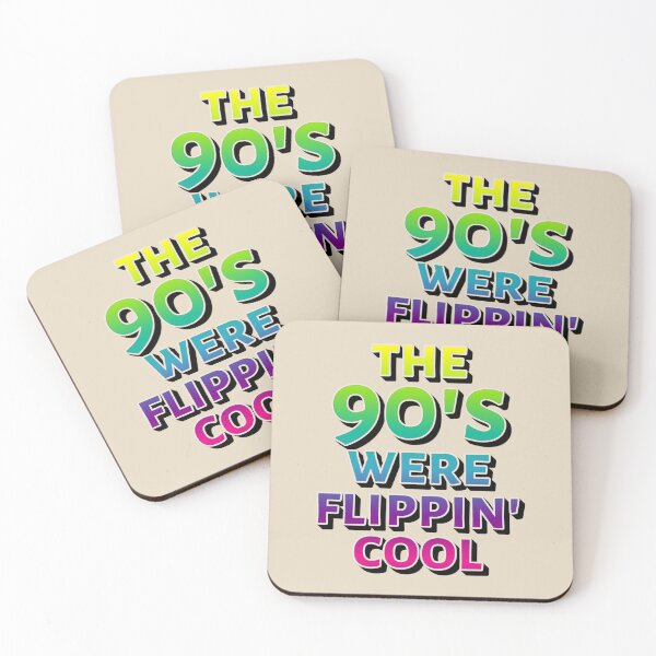 Item preview, The 90's Were Flippin' Cool, Ombre Pastel Retro Style Design designed and sold by TrulyEpoque.