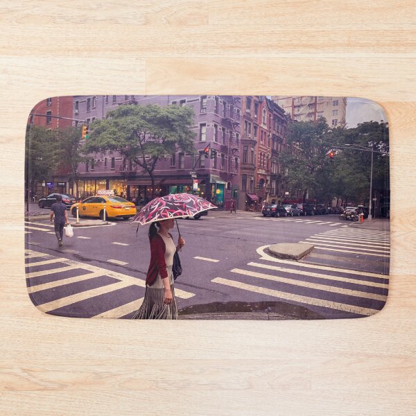Item preview, Girl Rainy Day City Street Upper West Side Manhattan NYC designed and sold by eleonoraingrid.