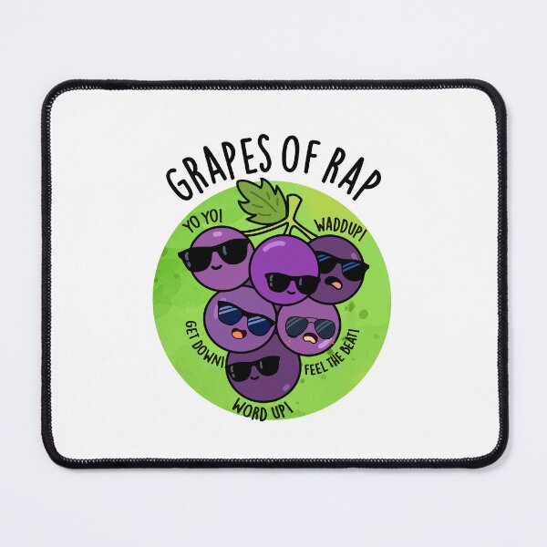 Item preview, Grapes Of Rap Funny Fruit Puns  designed and sold by punnybone.