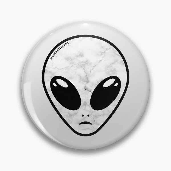 Item preview, Alien head - Marble skin designed and sold by AreaStickers.