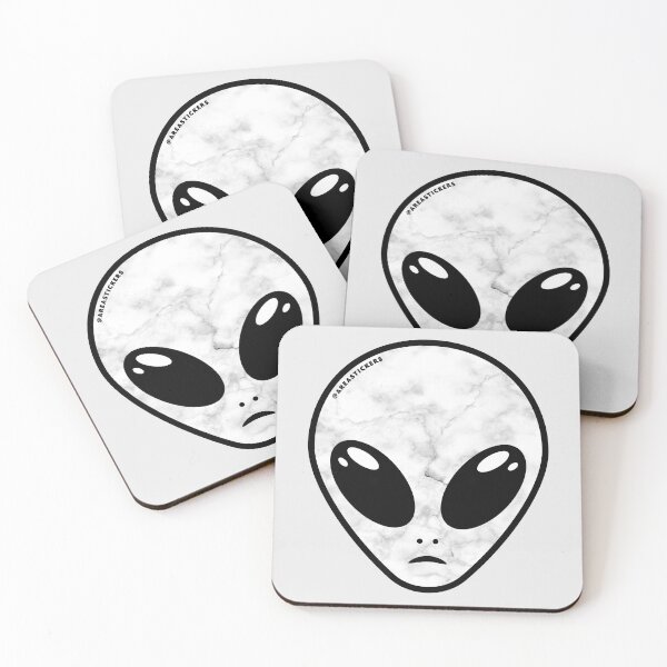 Item preview, Alien head - Marble skin designed and sold by AreaStickers.