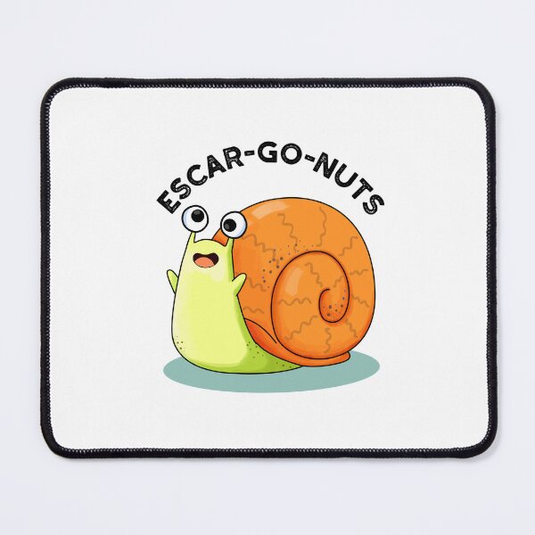 Item preview, Escar-go Nuts Funny Escargot Snail Puns designed and sold by punnybone.