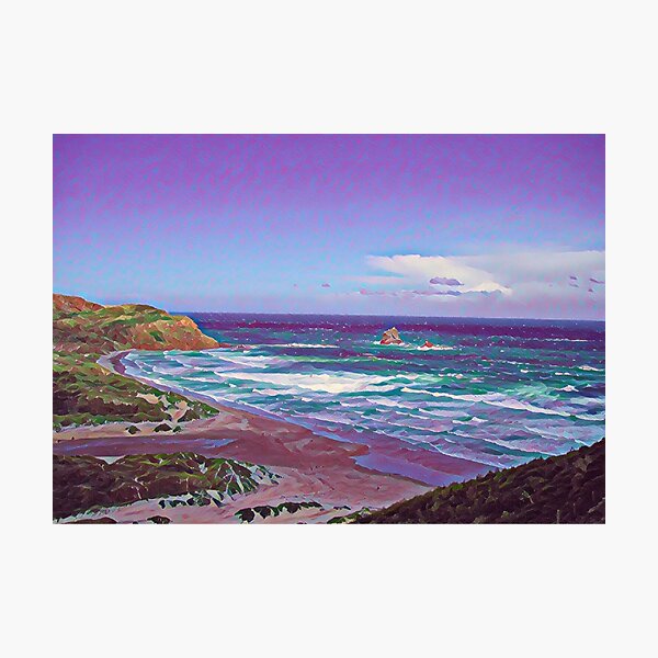 Item preview, Colourful New Zealand Beach designed and sold by Inyeneart.