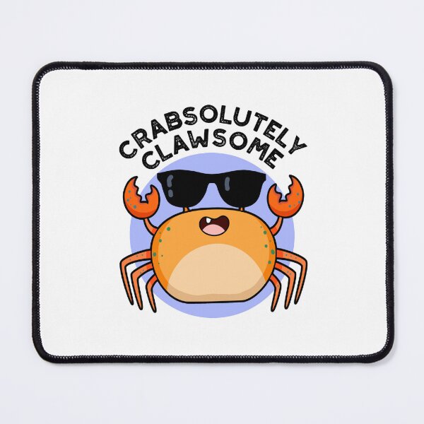 Item preview, Crabsolutely Clawsome Funny Crab Puns designed and sold by punnybone.