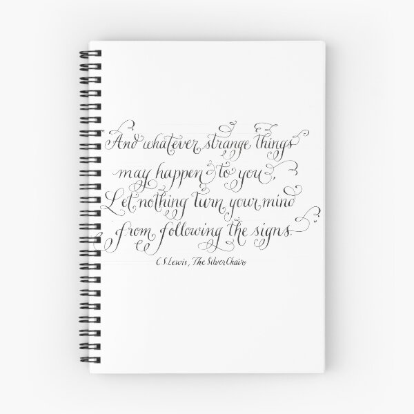 Item preview, Follow the Signs CS Lewis quote designed and sold by Melissa Renee.