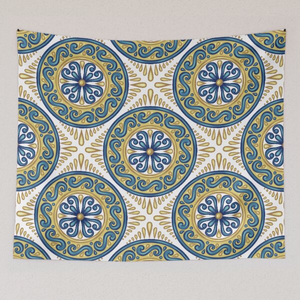 Item preview, Moroccan Decorative Tile, Moroccan Style Pattern Design designed and sold by antevasinart.