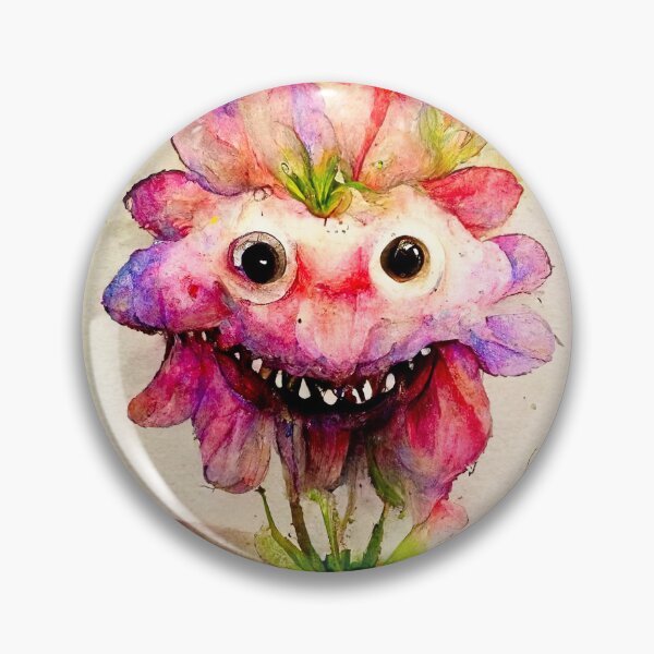 Item preview, Petal the Watercolor Funny Flower Alien Monster designed and sold by pixelista.