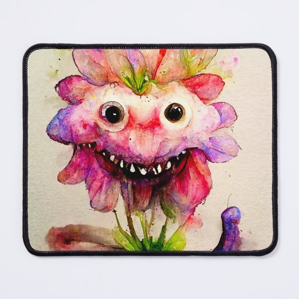 Item preview, Petal the Watercolor Funny Flower Alien Monster designed and sold by pixelista.