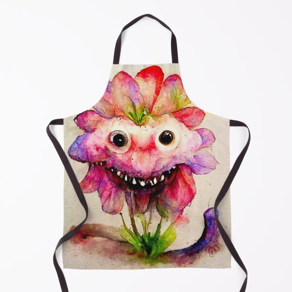 Item preview, Petal the Watercolor Funny Flower Alien Monster designed and sold by pixelista.