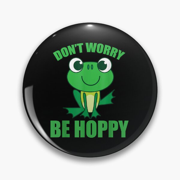 Item preview, Don't Worry Be Hoppy, Cute Crazy Frog designed and sold by ChristinaMauri.