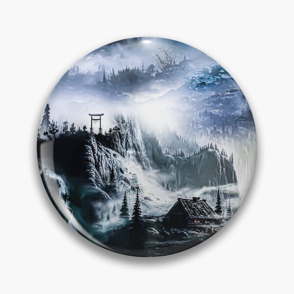 Item preview, Natural Horror style palace and ancient city with waterfall designed and sold by SLSandaruwan.