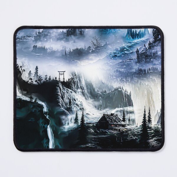 Item preview, Natural Horror style palace and ancient city with waterfall designed and sold by SLSandaruwan.