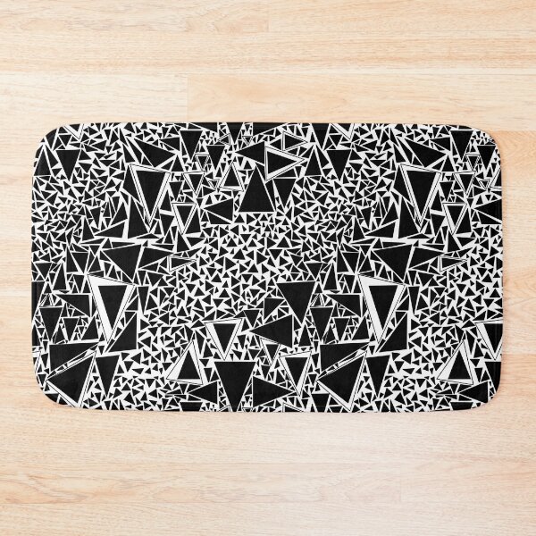 Item preview, Retro Black and White Triangle Abstract  designed and sold by missdebi27.