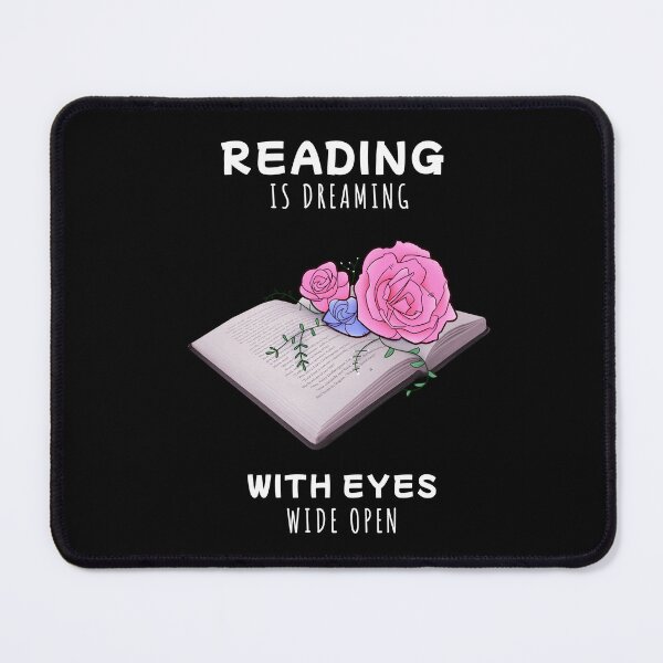 Item preview, Flowers growing from book, Reading is dreaming, Cute flower quote and gift for book lovers designed and sold by Mossysplashart.