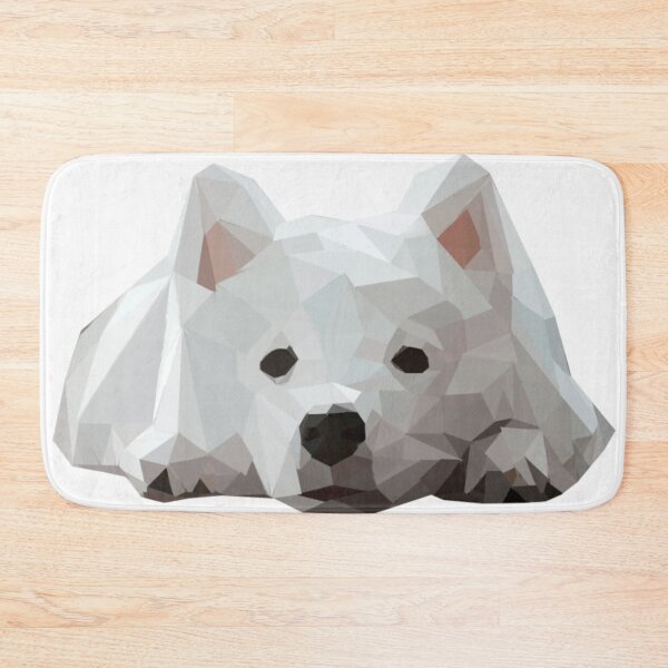 Item preview, White siberian dog design abstract designed and sold by animalcutie.