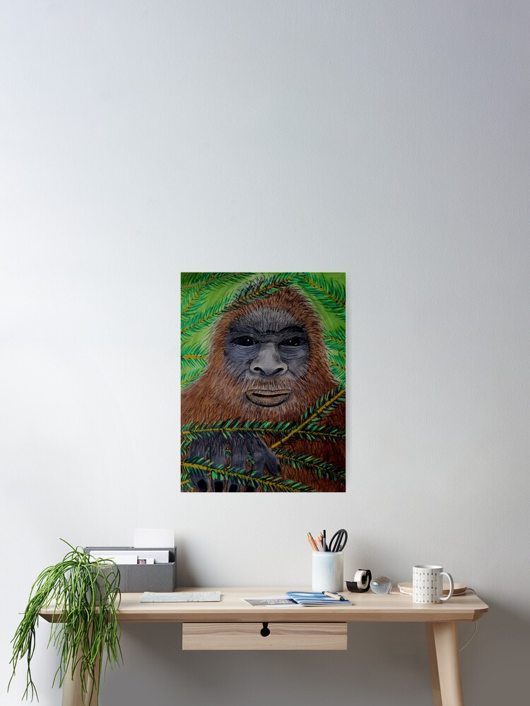 Thumbnail 2 of 3, Poster, Horace - Sasquatch Bigfoot Art designed and sold by CarolOchs.